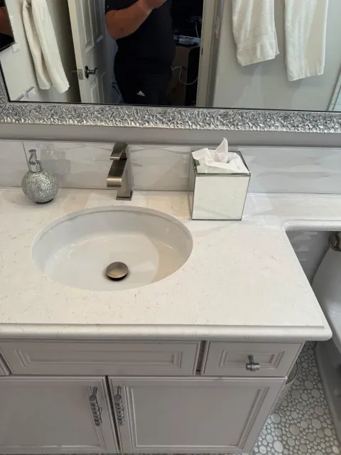 Deep cleaned bathroom in a Greater Charlotte home